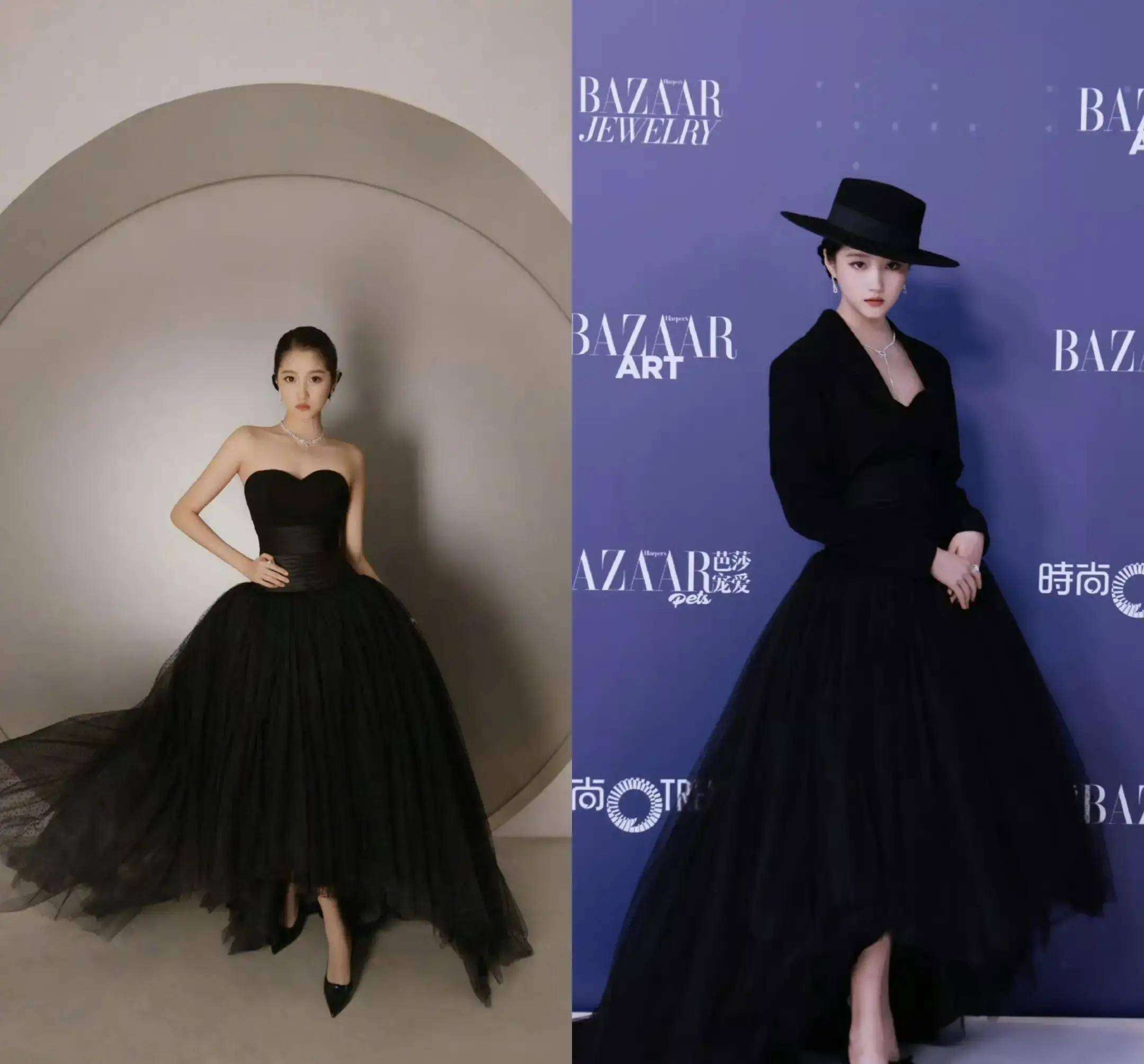 关晓彤造型师终于开挂！黑裙礼帽英气十足半年前吐槽声全消失